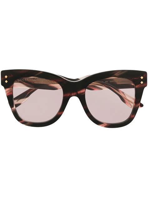 gucci tortoise shell sunglasses women's|gucci cat eye frame sunglasses.